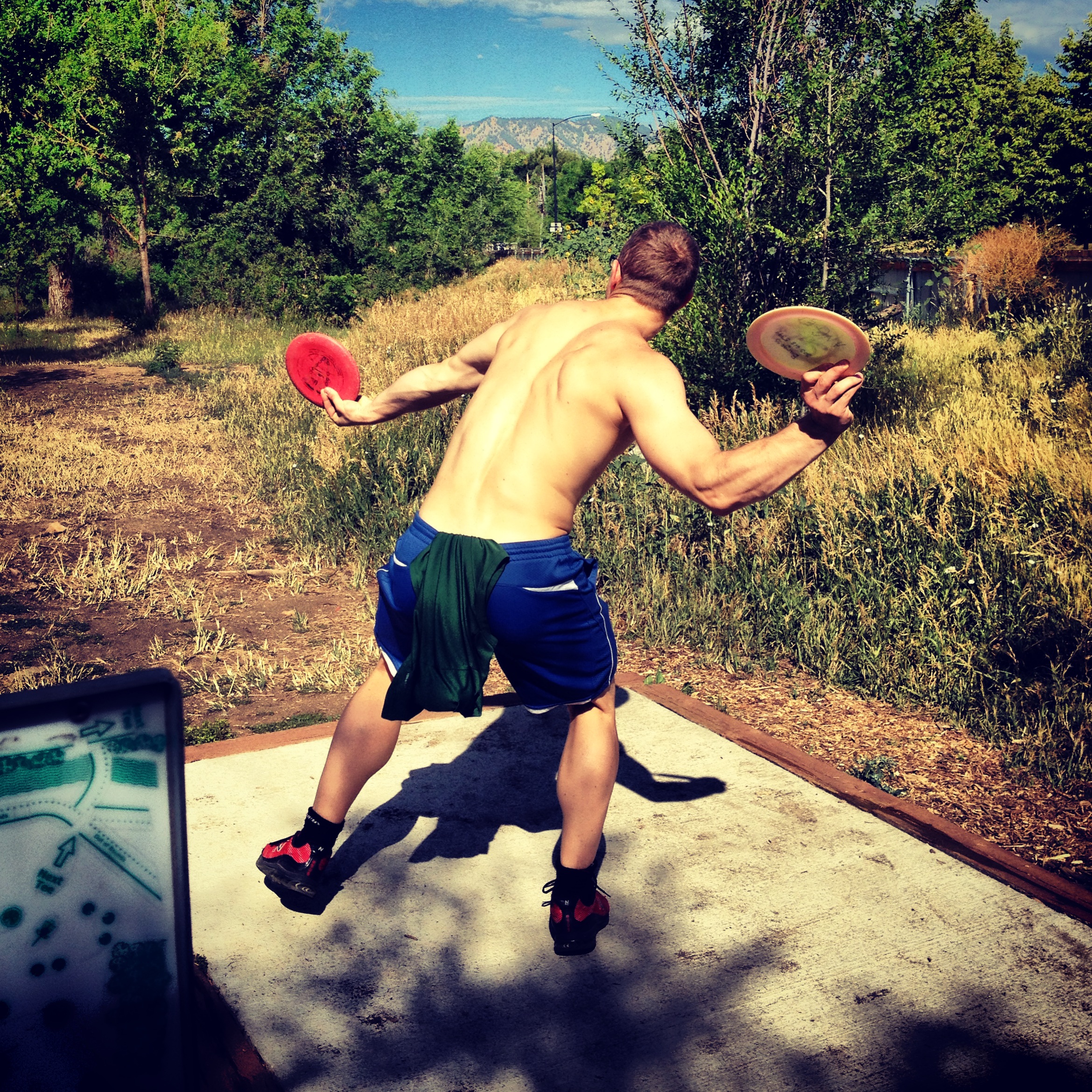 Gettin' some Frisbee Golf on 