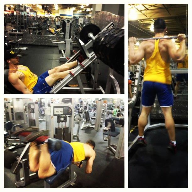 During our last leg workout, beasted calves hamstrings, and jump squats!