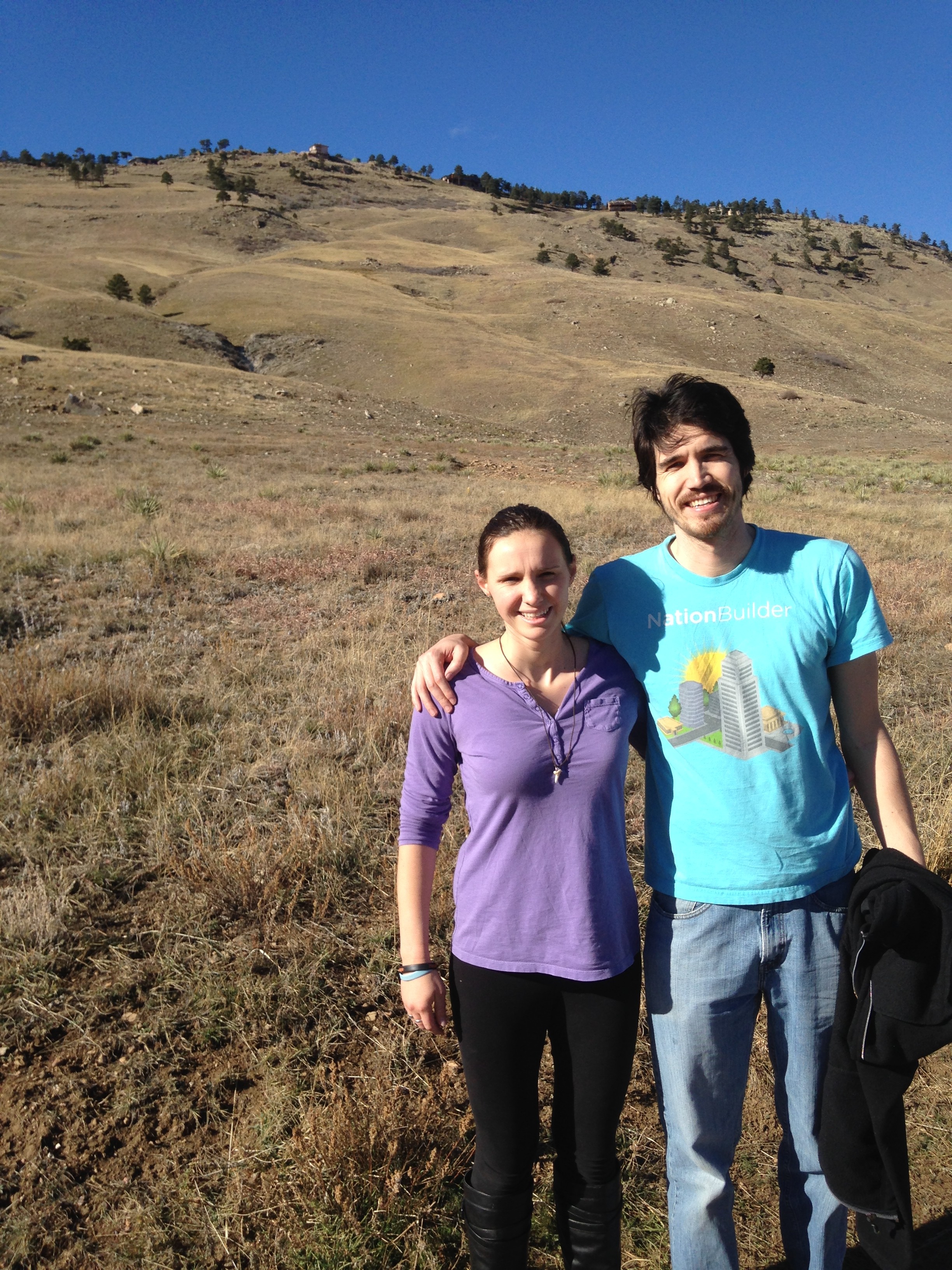 My brother and I on a hike...SQUINTY 