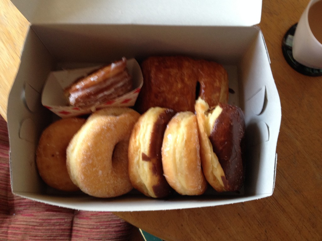 Birthday donuts at 6am!