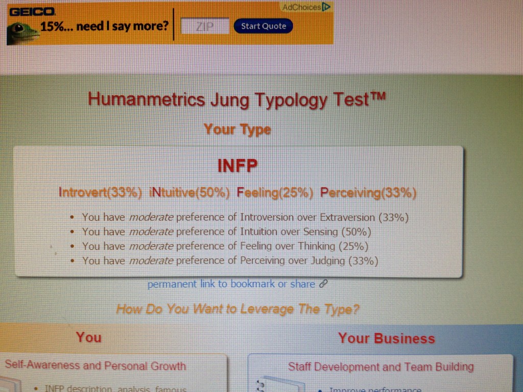 Personality tests