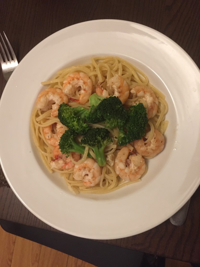 Easy Healthy Shrimp Pasta - hungry and fit