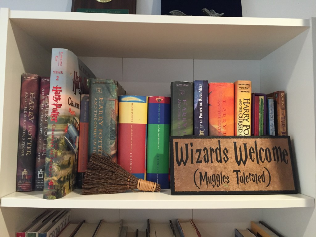 Organized bookshelves