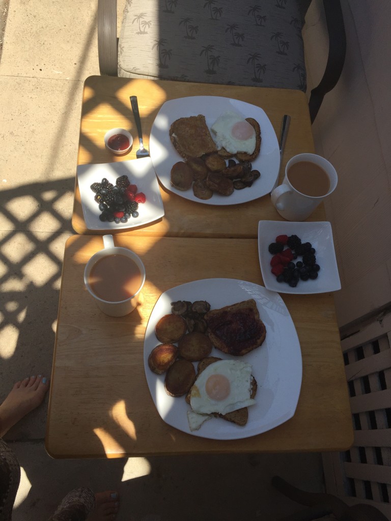 Bad picture, but amazing breakfast