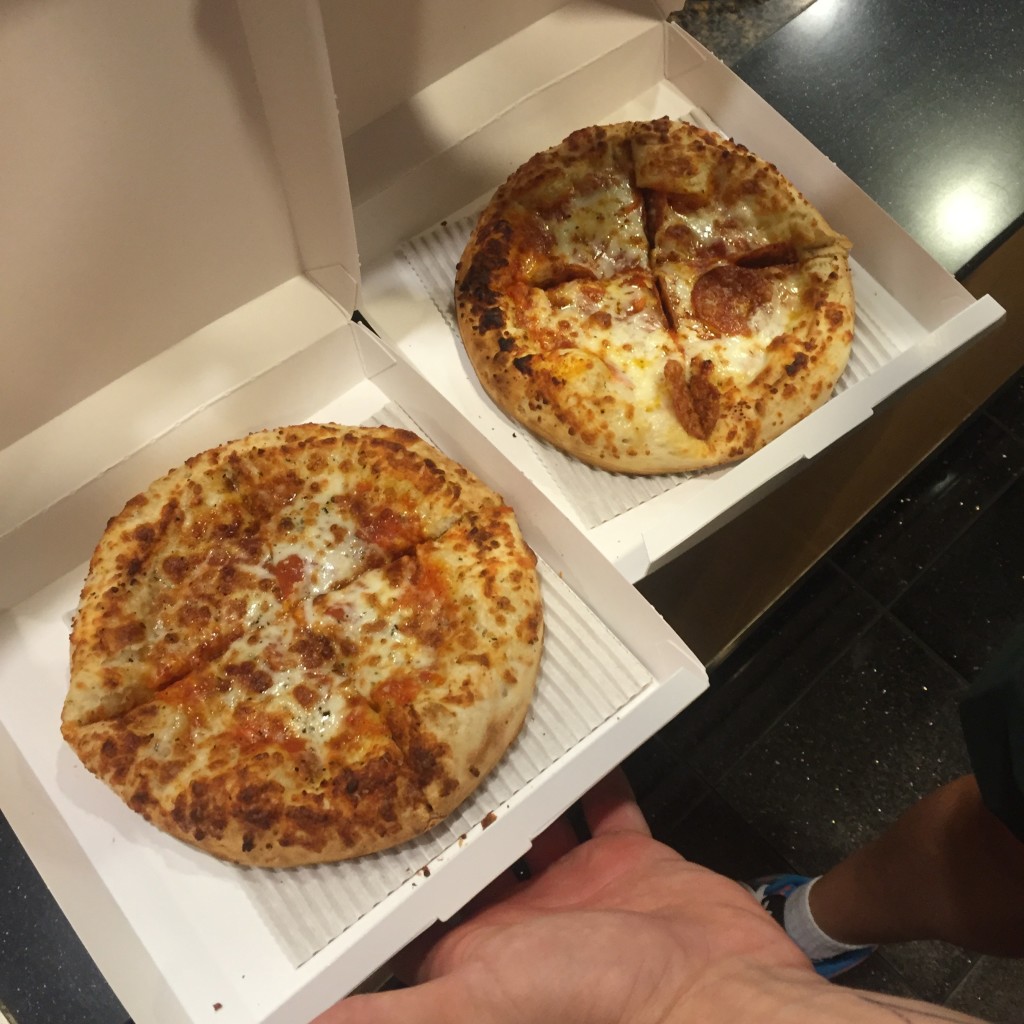 $3 pizzas at AMC while we saw Kingsman 2: The Golden Circle
