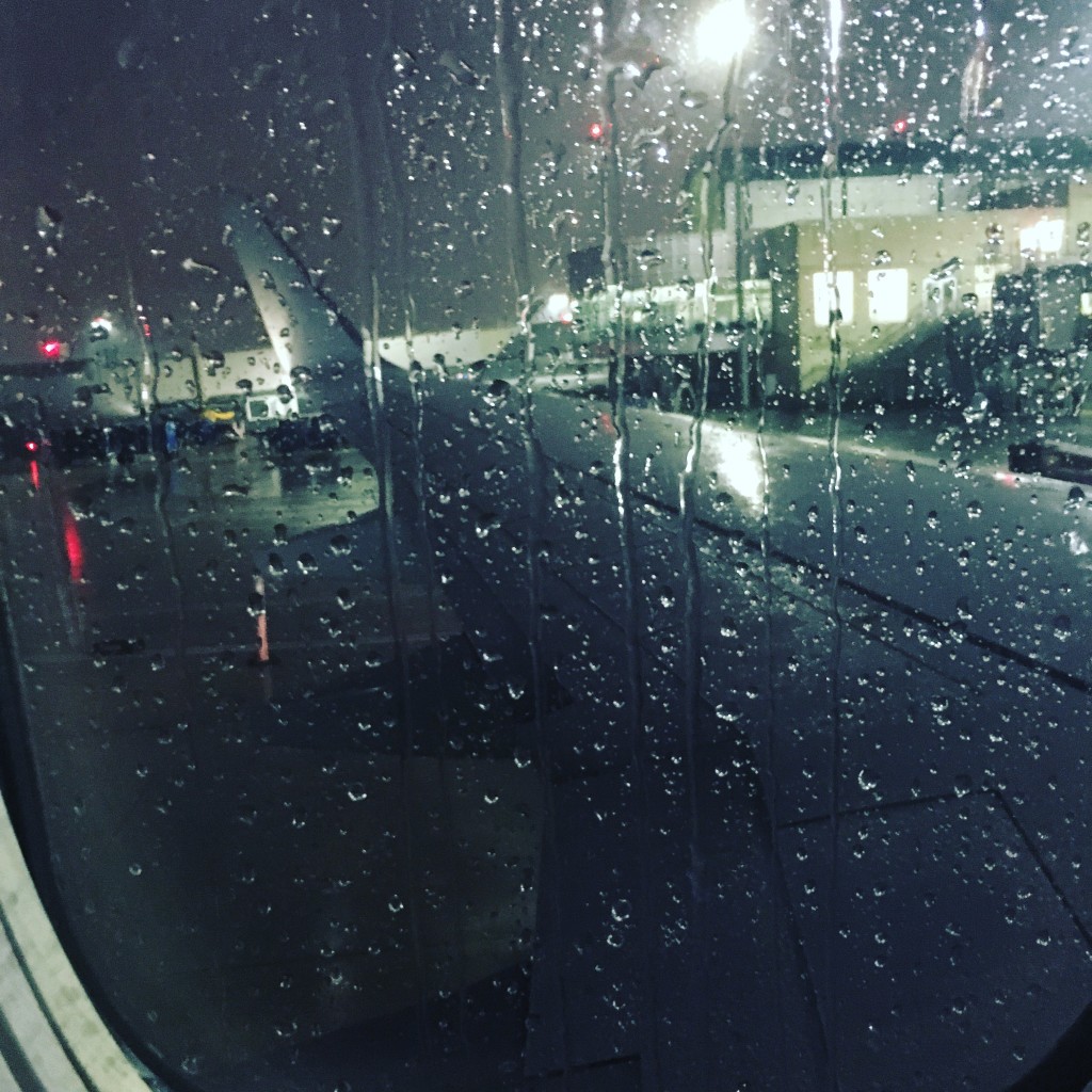 Rainy plane out