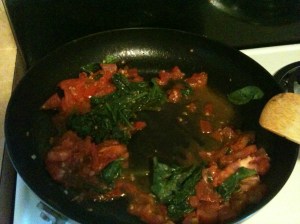 Tomatoes and spinach