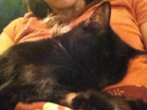 Her arm was shaved for the IV