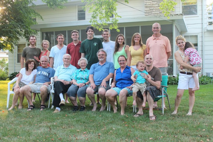 The Powell Family at our last reunion...you can find Grandma Powell sitting front and center