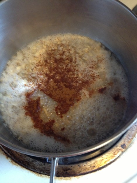 oatmeal w cinnamon