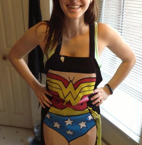 Alana getting into cooking/cleaning mode