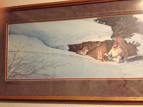 The one we won--up on our bedroom wall