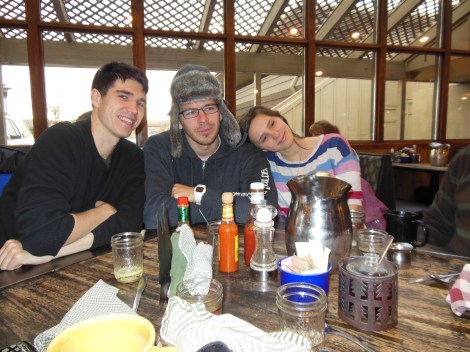 Us at the Buff! (that's my brother on the left)