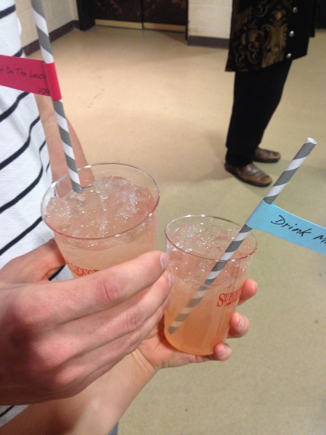 "Mad Tea"--the special bourbon/lemonade drink of the night