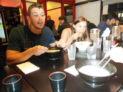 Hungry & Fit chowing down