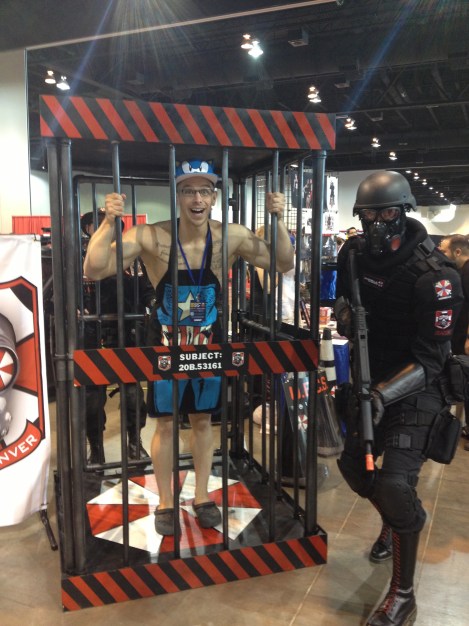 After that I got caught by Umbrella Corp because I was infected by a zombie. Their vehicle was awesome.