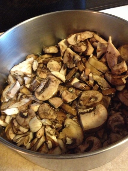Steeping mushrooms