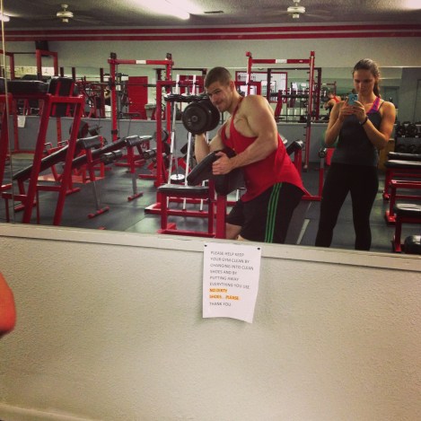 Hittin da gym in Iowa