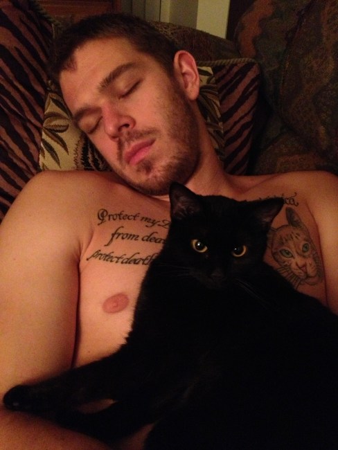 Teehee, caught sleeping 