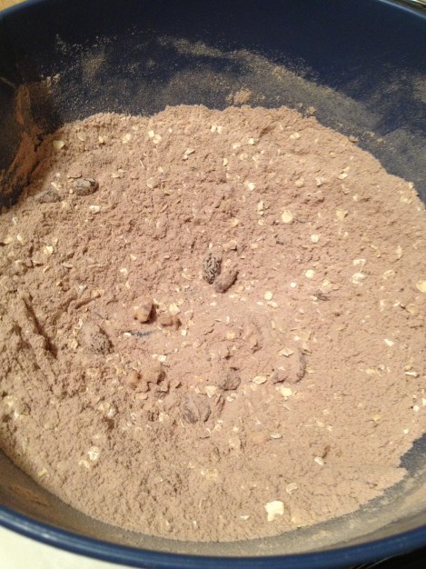 Dry ingredients mixed together 