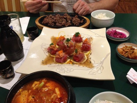 Korean birthday feast