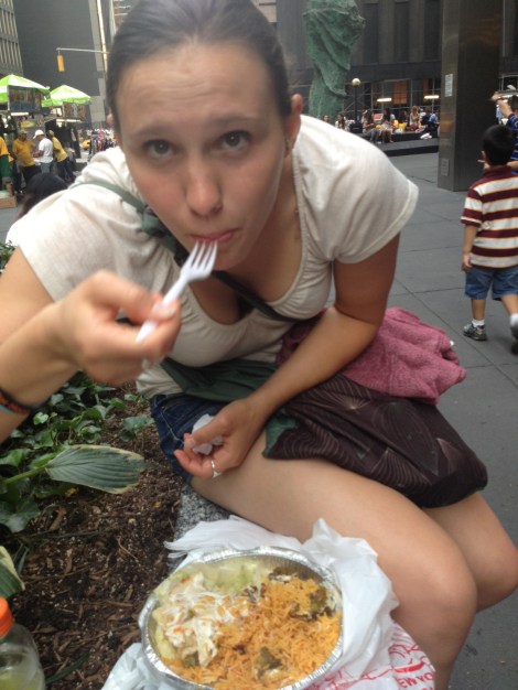 Chowing on Halal--thanks for the pic, Kathleen