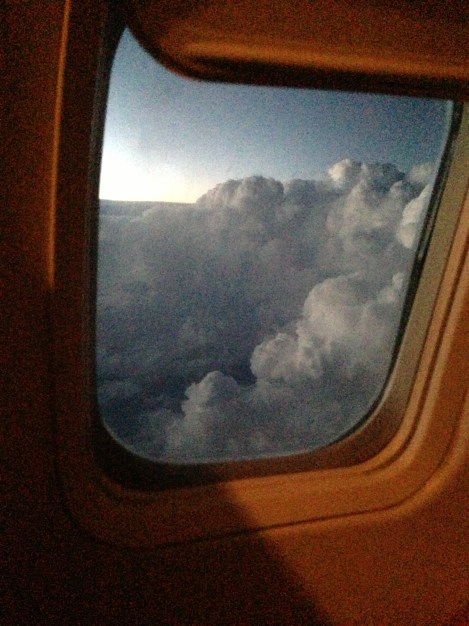 Thunder storm below us