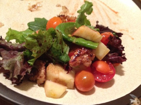 End result of the salad. Couldn't resist going for more