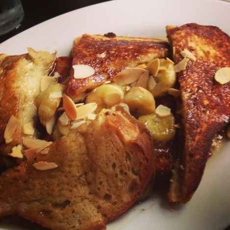 Brie-stuffed french toast. yup.