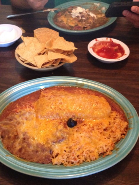 Chris' meal from a few weeks earlier